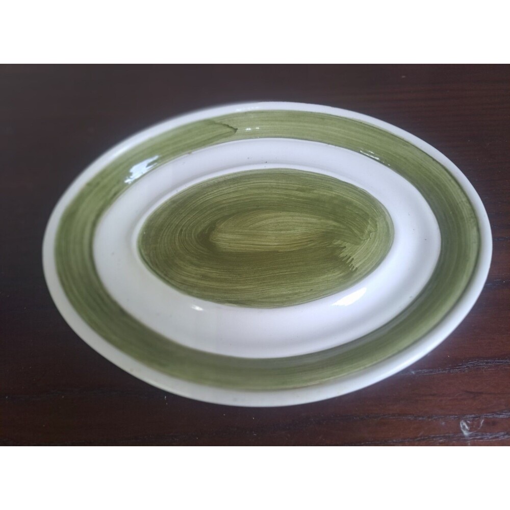 Vintage Garden Harvest 55/1717 Hand Painted Oval Plate